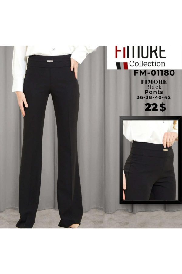 Picture of Fimore 01180 BLACK Women's Trousers