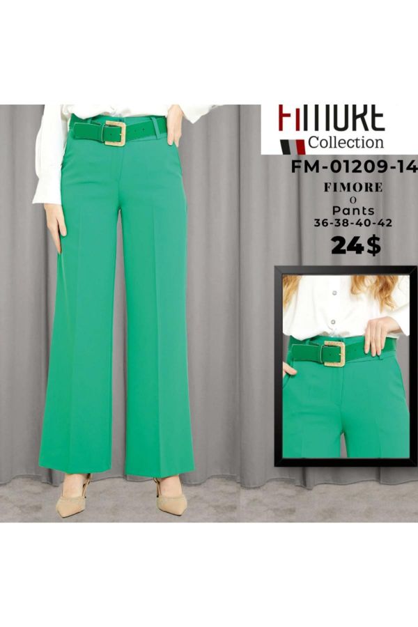 Picture of Fimore 01209-14 GREEN Women's Trousers