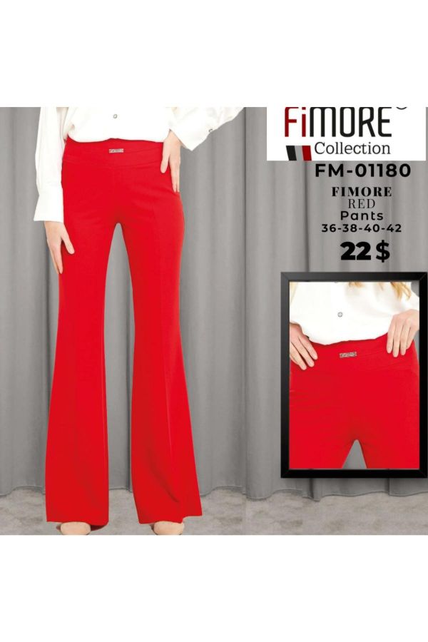 Picture of Fimore 01180 RED Women's Trousers