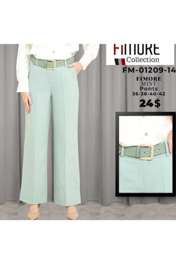 Picture of Fimore 01209-14 MINT Women's Trousers