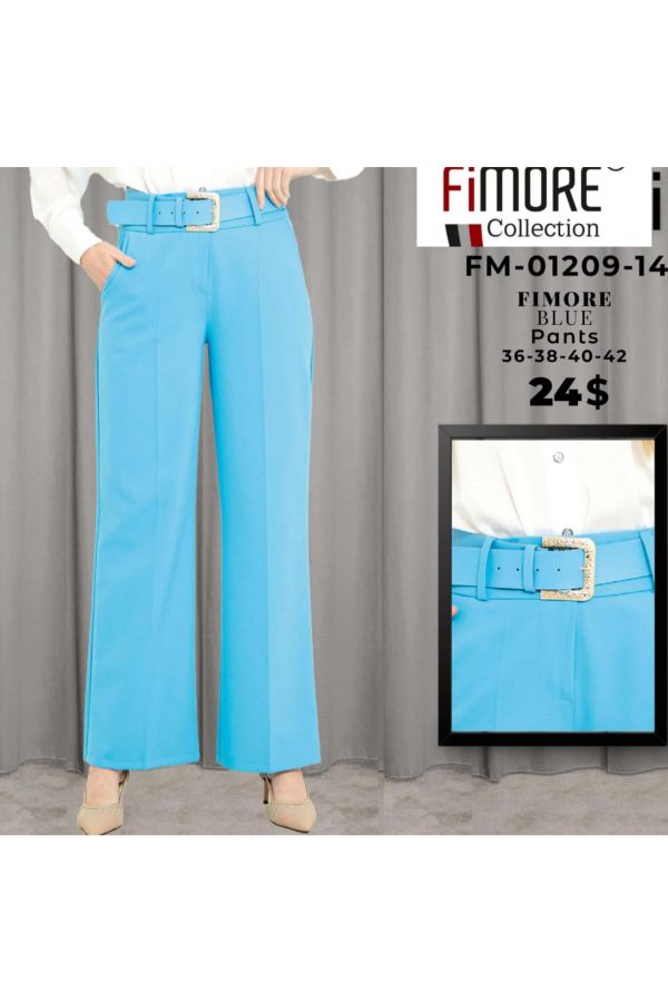 Picture of Fimore 01209-14 BLUE Women's Trousers