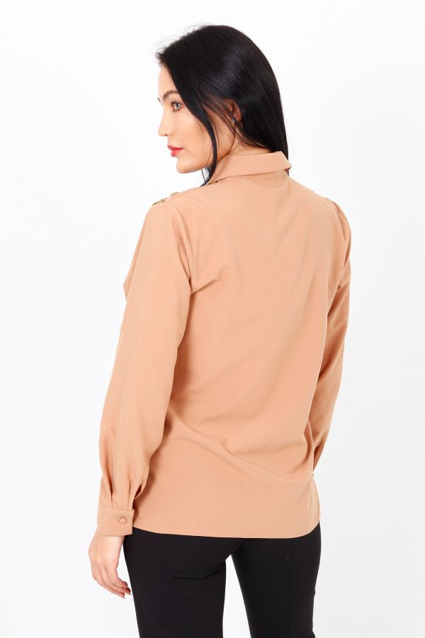 Picture of Lasagrada L23748 BROWN Women Blouse