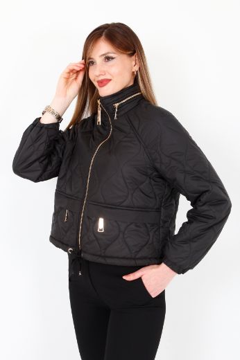 Picture of Lasagrada K2117 BLACK Women Puffer Coat