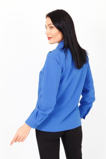 Picture of Lasagrada L23748 SAX Women Blouse