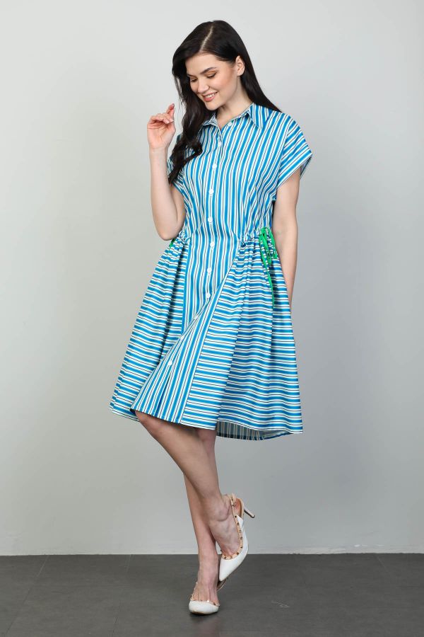 Picture of 4gKiwe MZJ001 BLUE Women Dress