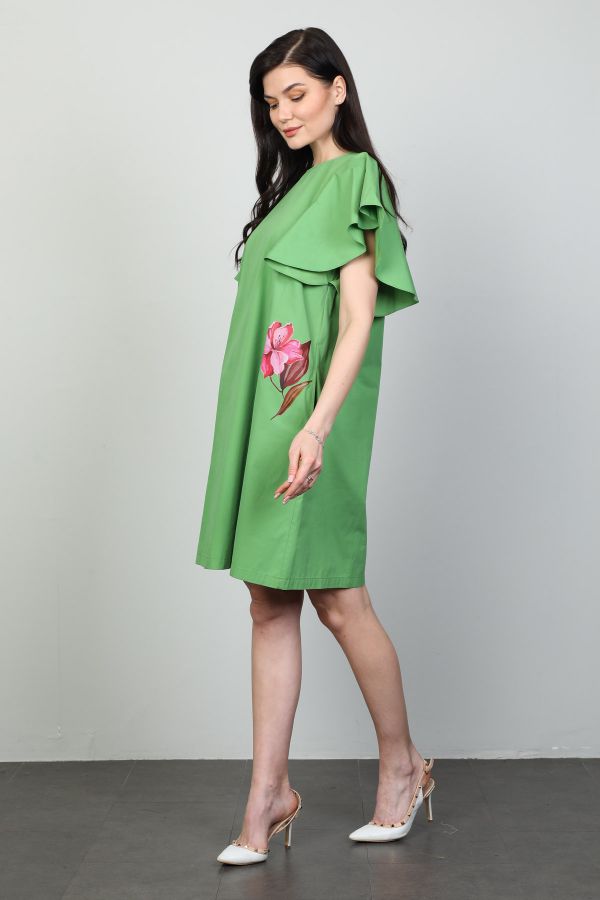 Picture of 4gKiwe MZJ006 GREEN Women Dress