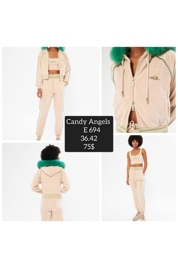 Picture of Candy Angels E694 MINK Women Tracksuit Set