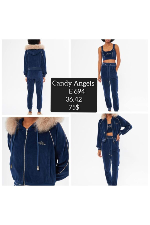 Picture of Candy Angels E694 NAVY BLUE Women Tracksuit Set