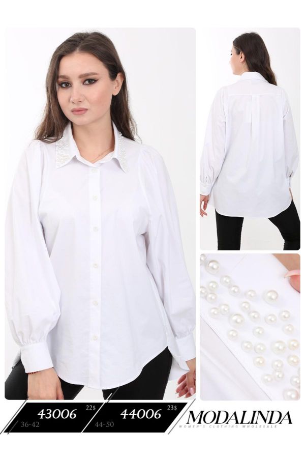 Picture of Modalinda 43006 ECRU Women Blouse