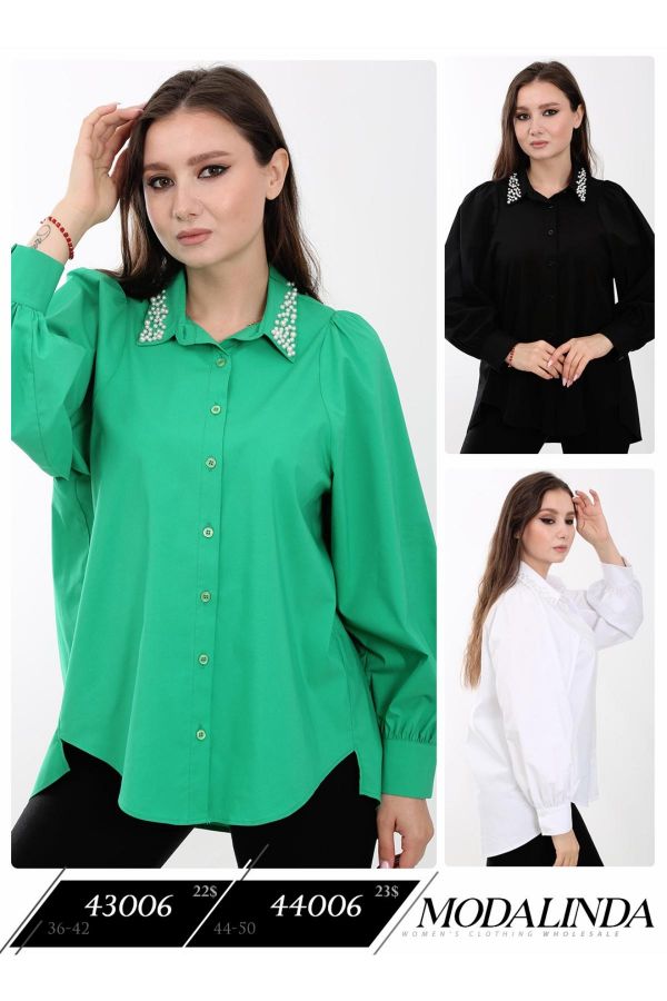 Picture of Modalinda 43006 GREEN Women Blouse