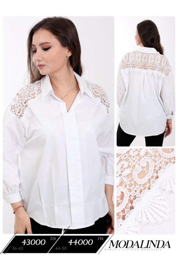 Picture of Modalinda 43000 ECRU Women Blouse