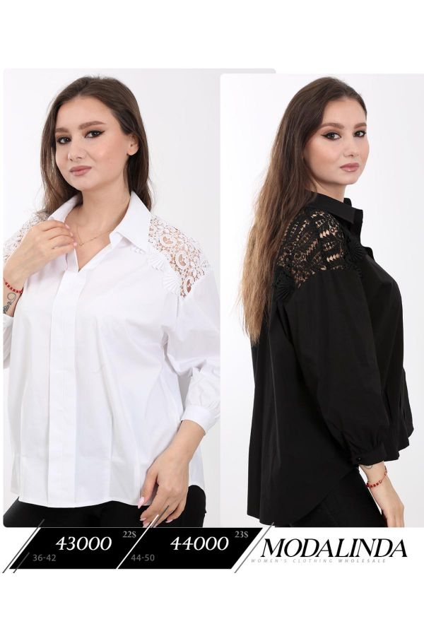 Picture of Modalinda 44000 BLACK Women Blouse