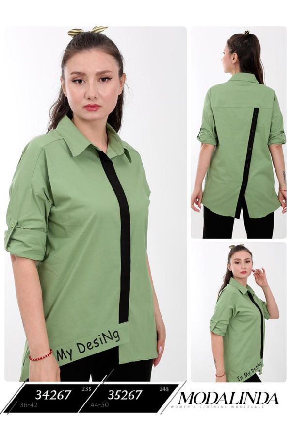 Picture of Modalinda 34267 GREEN Women Blouse