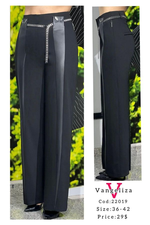 Picture of Vangeliza 22019 BLACK Women's Trousers