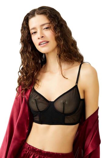 Picture of Cottonhill CH10562007SY BLACK Womens Bralettes