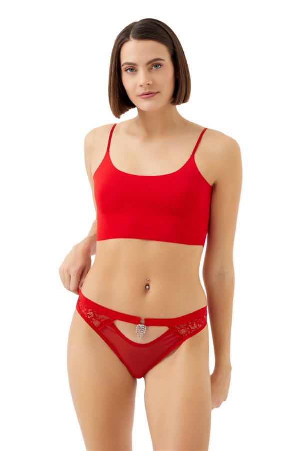 Picture of Cottonhill CH61211105KR RED Womens Panties