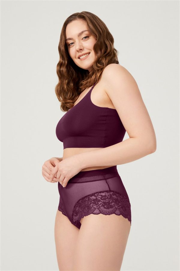 Picture of Cottonhill CH60591112MD damson Womens Panties