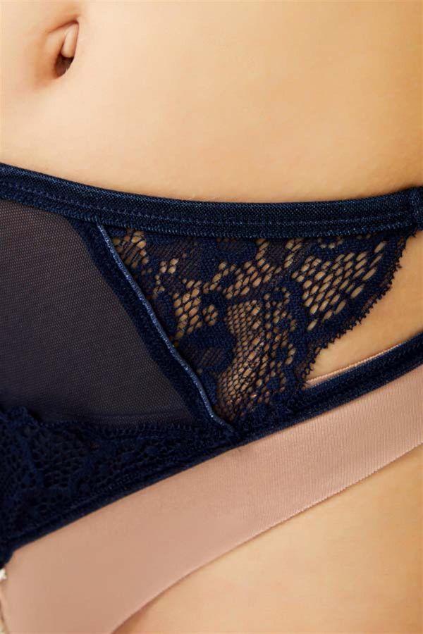 Picture of Cottonhill CH61101106LC NAVY BLUE Womens Panties