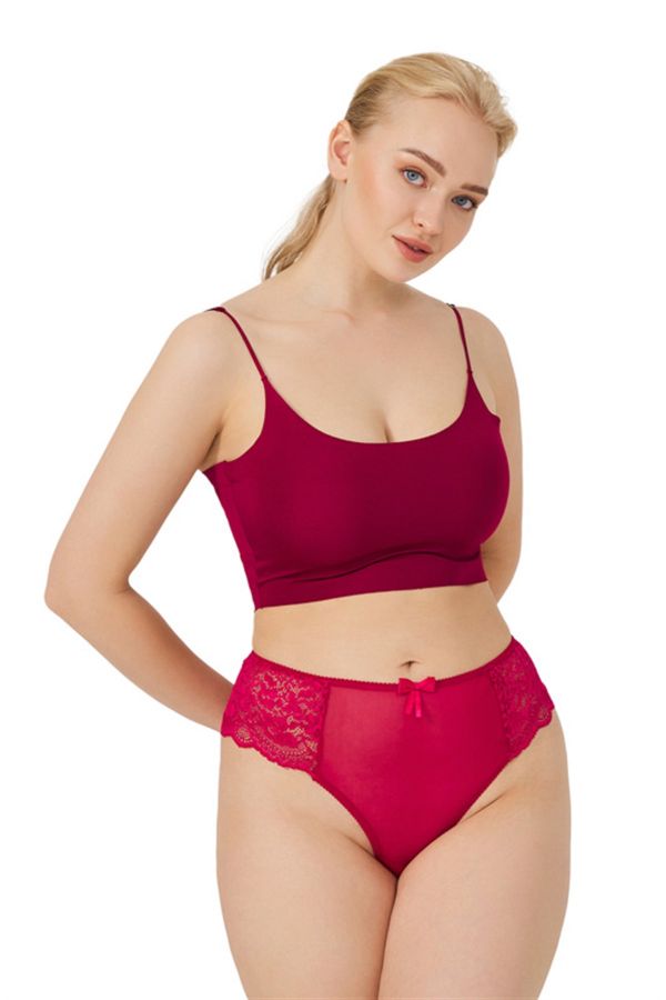 Picture of Cottonhill CH60051212BR BURGUNDY Womens Panties
