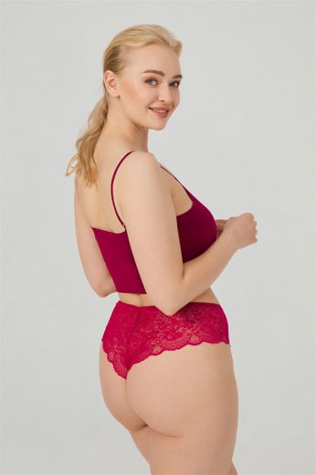 Picture of Cottonhill CH60051211BR BURGUNDY Womens Panties