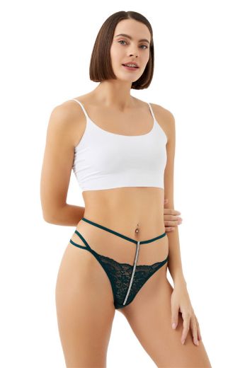 Picture of Cottonhill CH61221108PY OIL GREEN Womens Panties