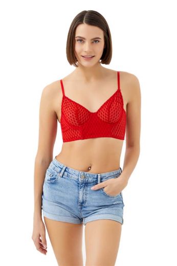 Picture of Cottonhill CH10452008KR RED Womens Bralettes