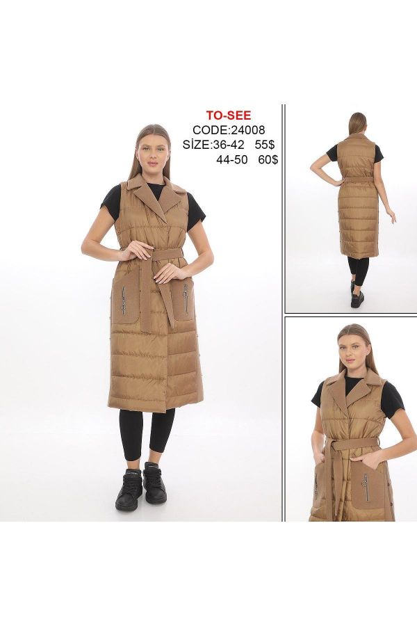Picture of To-see 24008 GOLDEN Women Puffer Coat