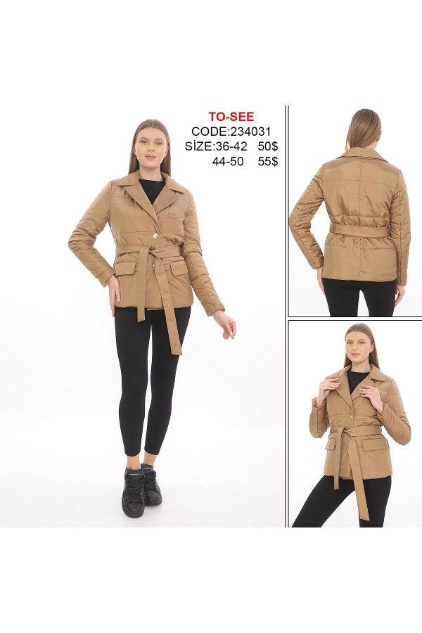 Picture of To-see 234031 GOLDEN Women Puffer Coat