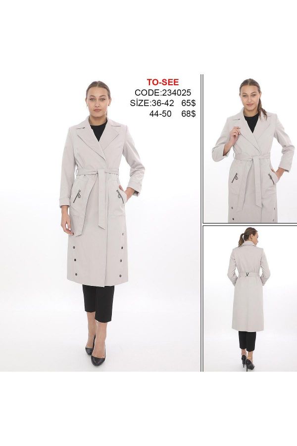 Picture of To-see 234025 CREAM Women Puffer Coat