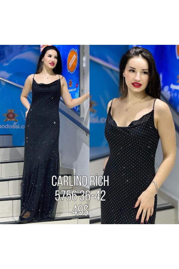 Carlino 5756 LACIVERT Kadın Elbise resmi