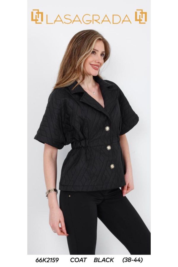 Picture of Lasagrada 66K2159 BLACK Women Puffer Coat