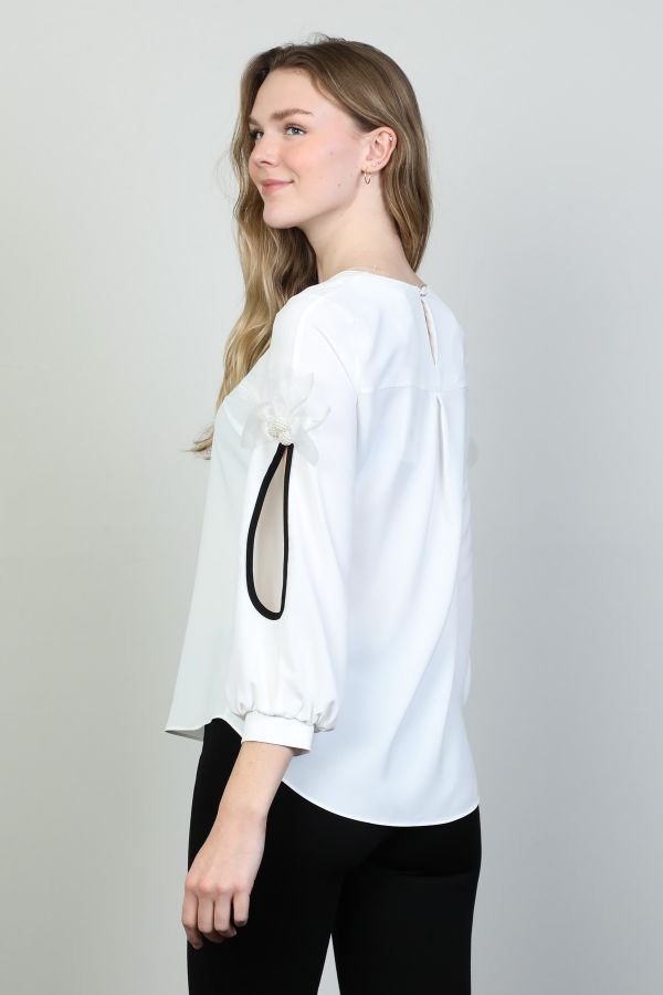 Picture of Modalinda 43169 ECRU Women Blouse