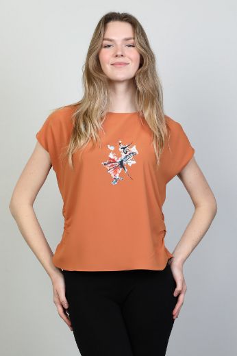 Picture of Modalinda 43071 ORANGE Women Blouse