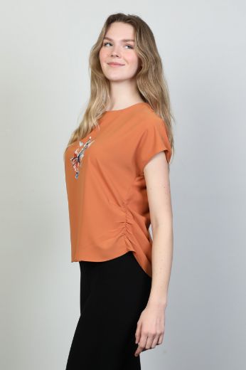 Picture of Modalinda 43071 ORANGE Women Blouse