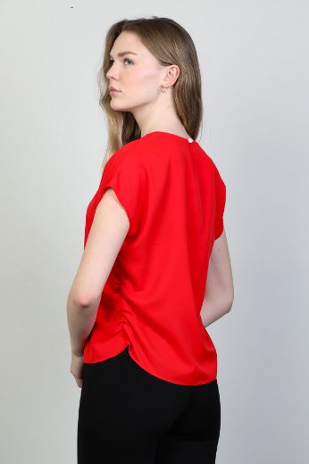 Picture of Modalinda 43071 RED Women Blouse