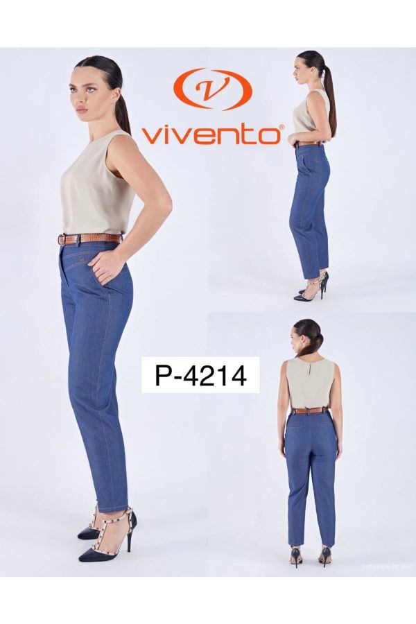 Picture of Vivento P-4214 NAVY BLUE Women's Trousers