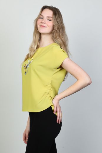 Picture of Modalinda 43071 PISTACHIO GREEN Women Blouse