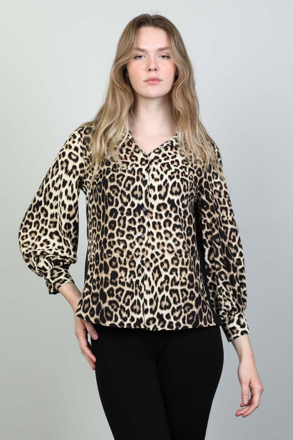 Picture of Modalinda 43072 BLACK Women Blouse