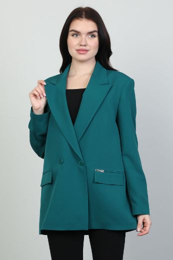 Fimore 5701-6 PETROL YESILI Kadın Ceket resmi