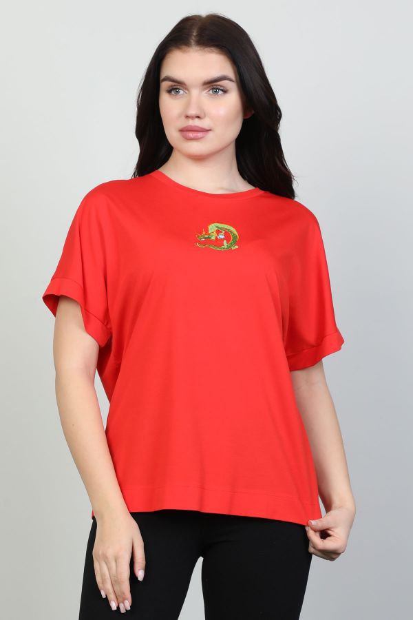 Picture of Mira Mia Y242035 RED Women Blouse