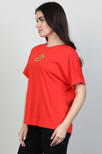 Picture of Mira Mia Y242035 RED Women Blouse