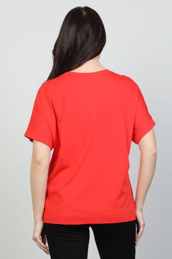 Picture of Mira Mia Y242035 RED Women Blouse