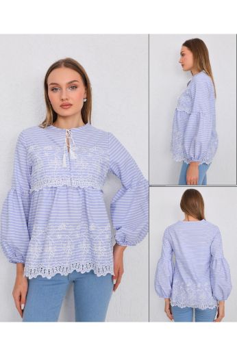 Picture of ES-Q E1853-1 PATTERN Women Blouse