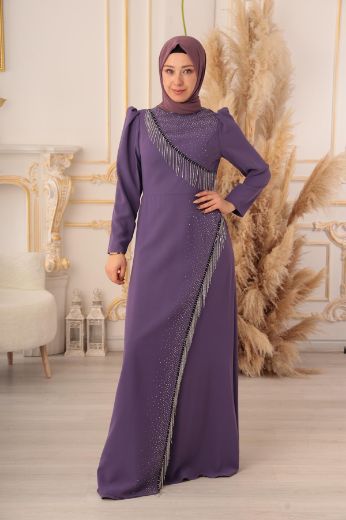 Изображение Tuana Life 1025 ЛАВАНДОВЫЙ Женское платье большого размера 