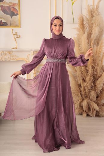 Picture of Tuana Life 18140 LAVENDER Women Evening Gown