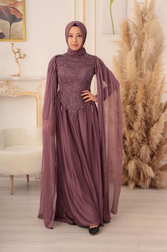 Picture of Tuana Life 16500 LAVENDER Women Evening Gown