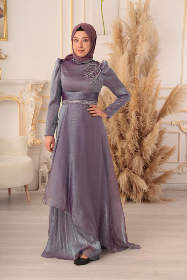 Picture of Tuana Life 18210 LAVENDER Women Evening Gown