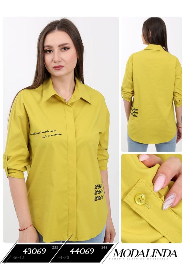 Picture of Modalinda 43069 YELLOW Women Blouse