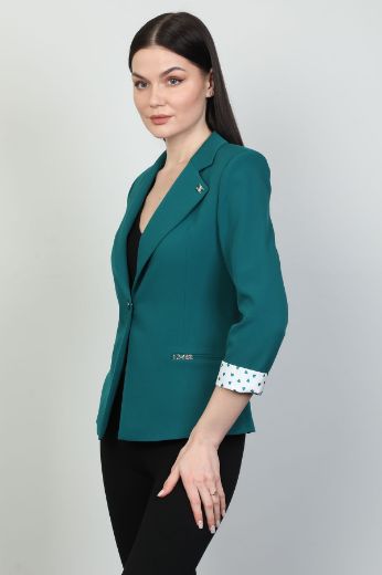 Fimore 5627-6 YESIL Kadın Ceket resmi