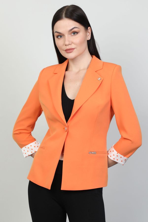 Fimore 5627-6 TURUNCU Kadın Ceket resmi